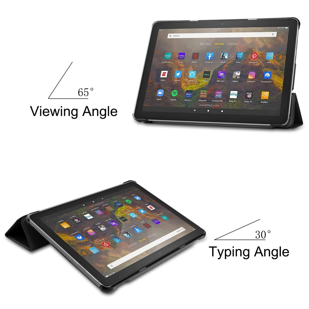 Fodral Tri-fold Amazon Fire HD 10 (2021) svart