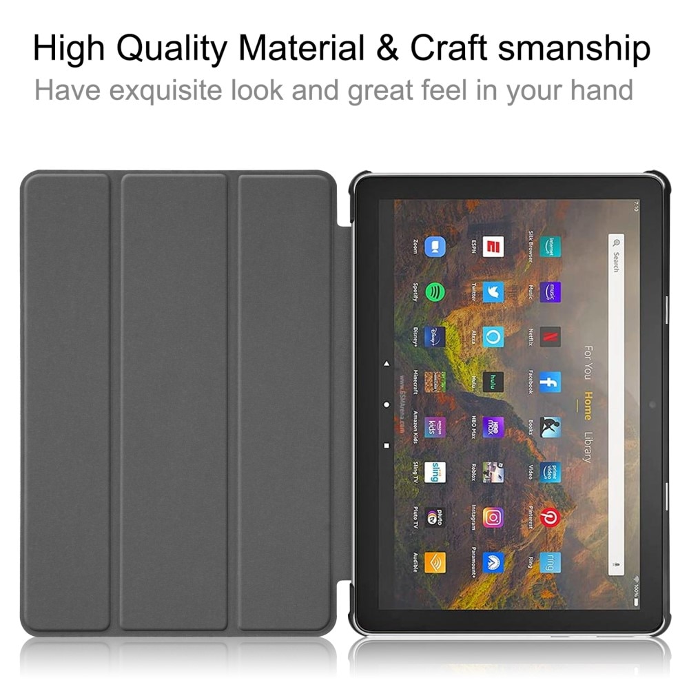 Fodral Tri-fold Amazon Fire HD 10 (2021) svart