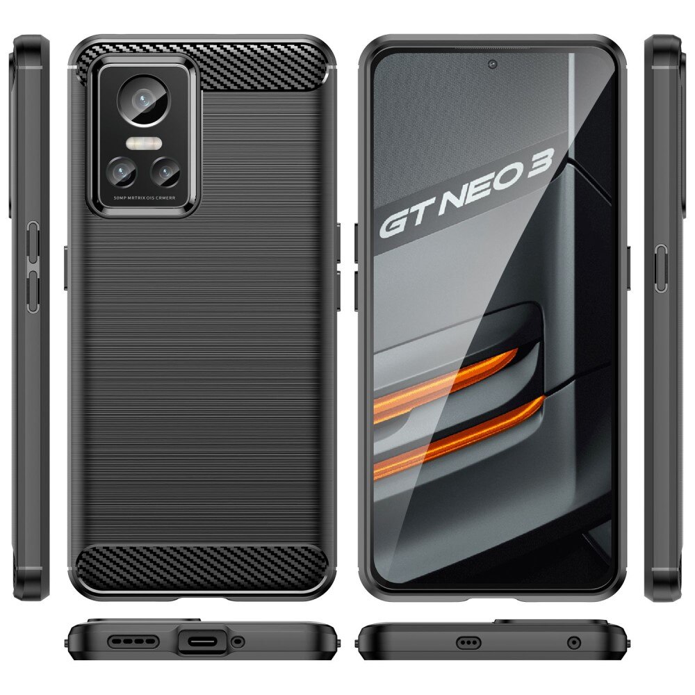 Realme GT Neo 3 Skal TPU Brushed Svart