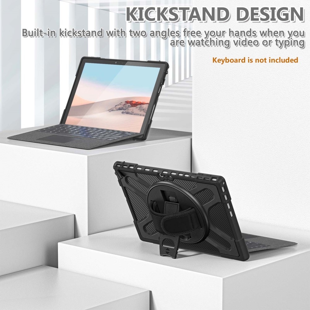 Stöttåligt Hybridskal Microsoft Surface Pro 4/5/6/7/7 Plus svart