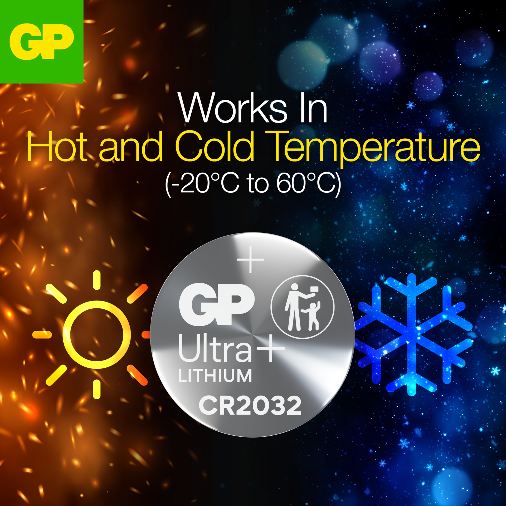 Batteri Knappcell Lithium CR2032 (4-pack)