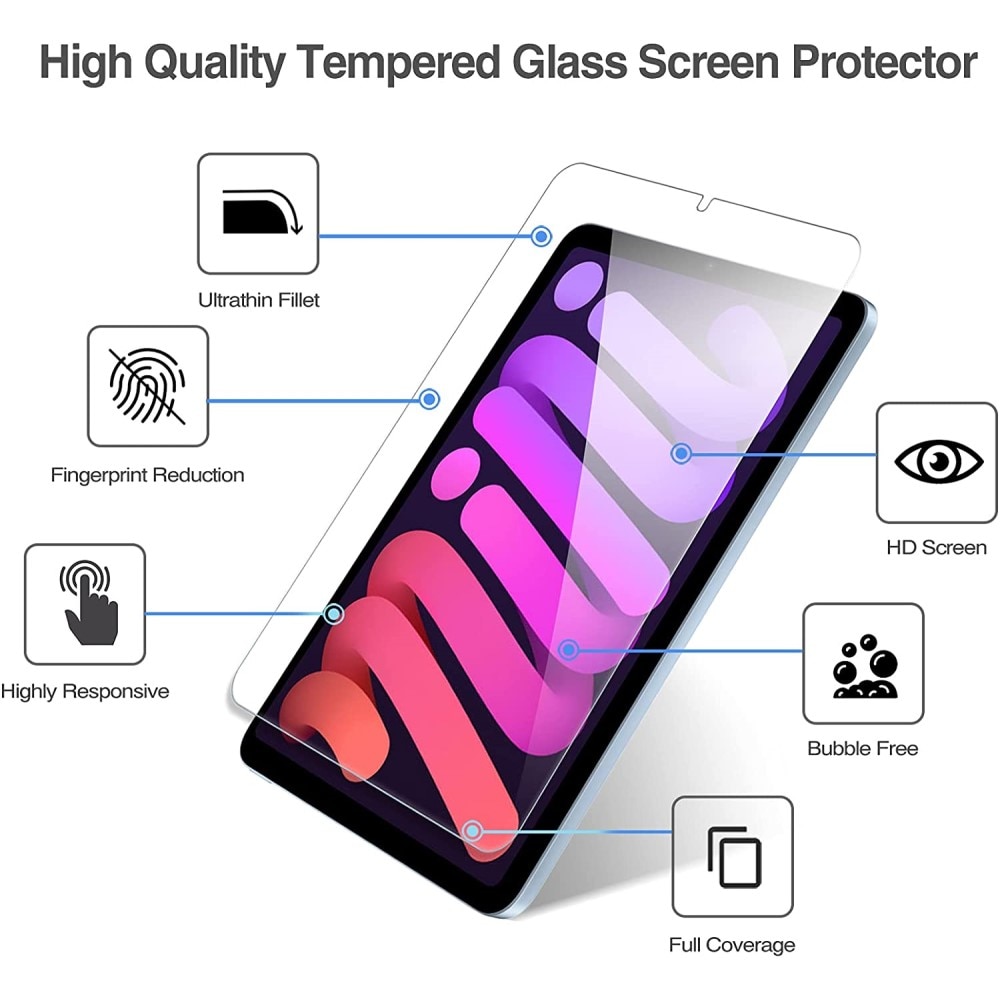 Härdat Glas 0.3mm Skärmskydd iPad Mini 6th Gen (2021)