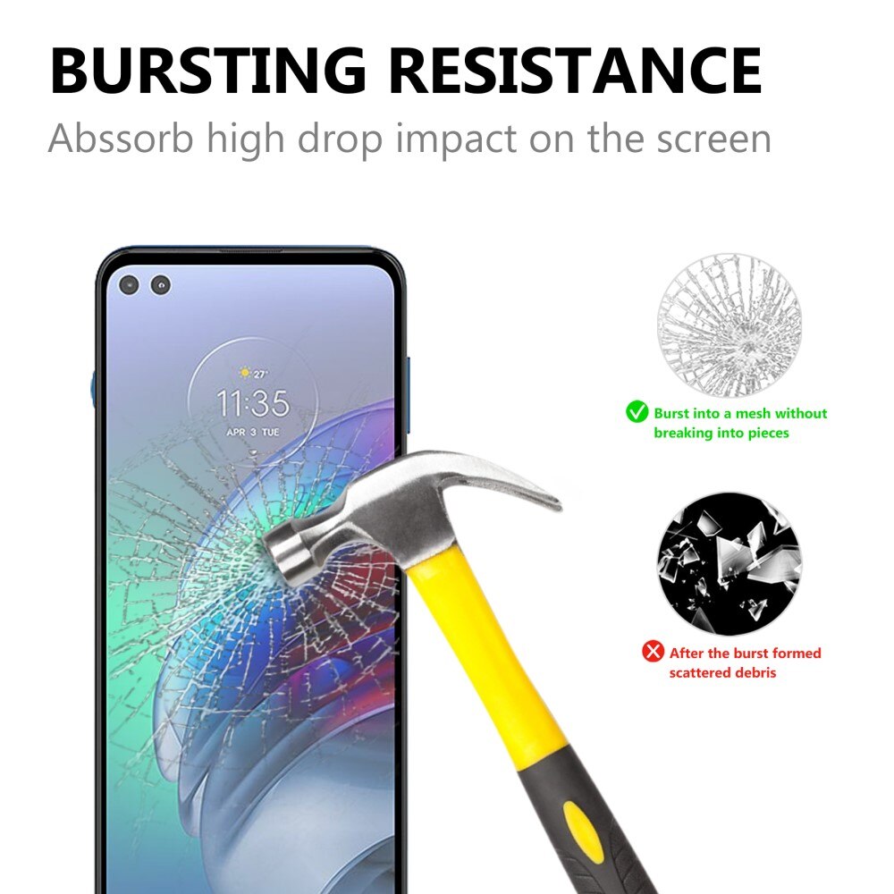 Heltäckande Härdat Glas Skärmskydd Motorola Moto G100