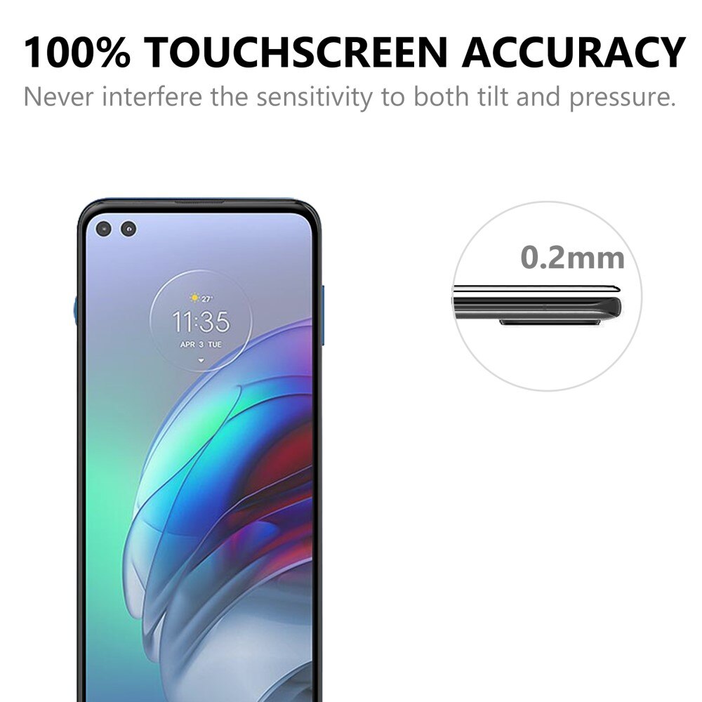 Heltäckande Härdat Glas Skärmskydd Motorola Moto G100