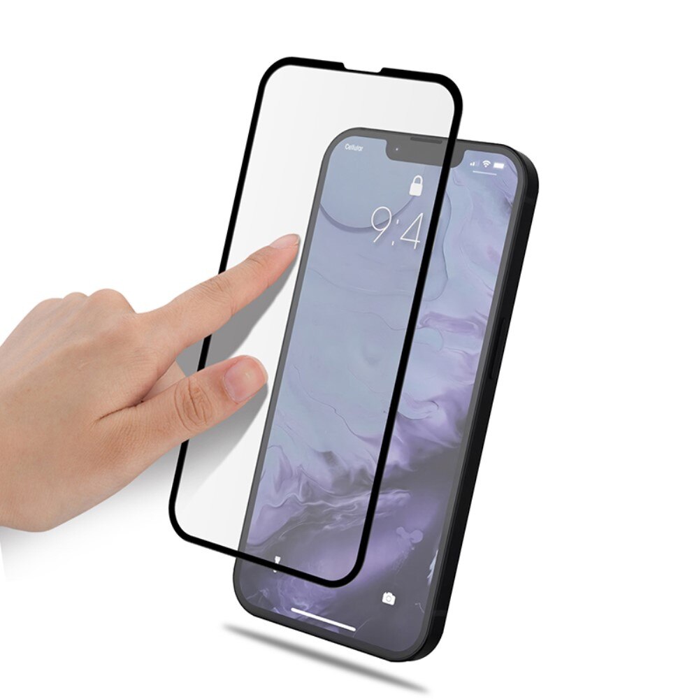 Heltäckande Härdat Glas iPhone 13 Mini svart