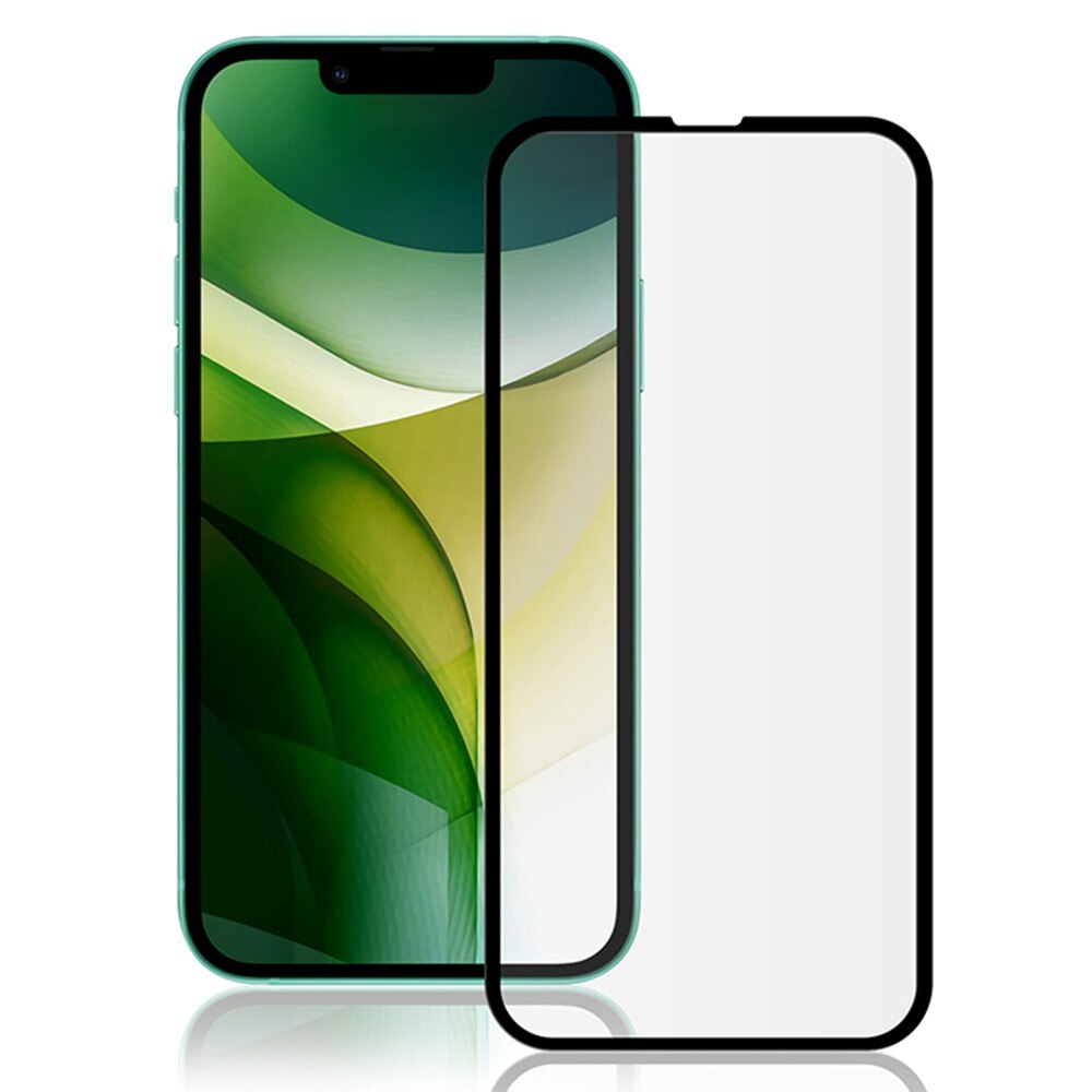 Heltäckande Härdat Glas iPhone 13/13 Pro svart