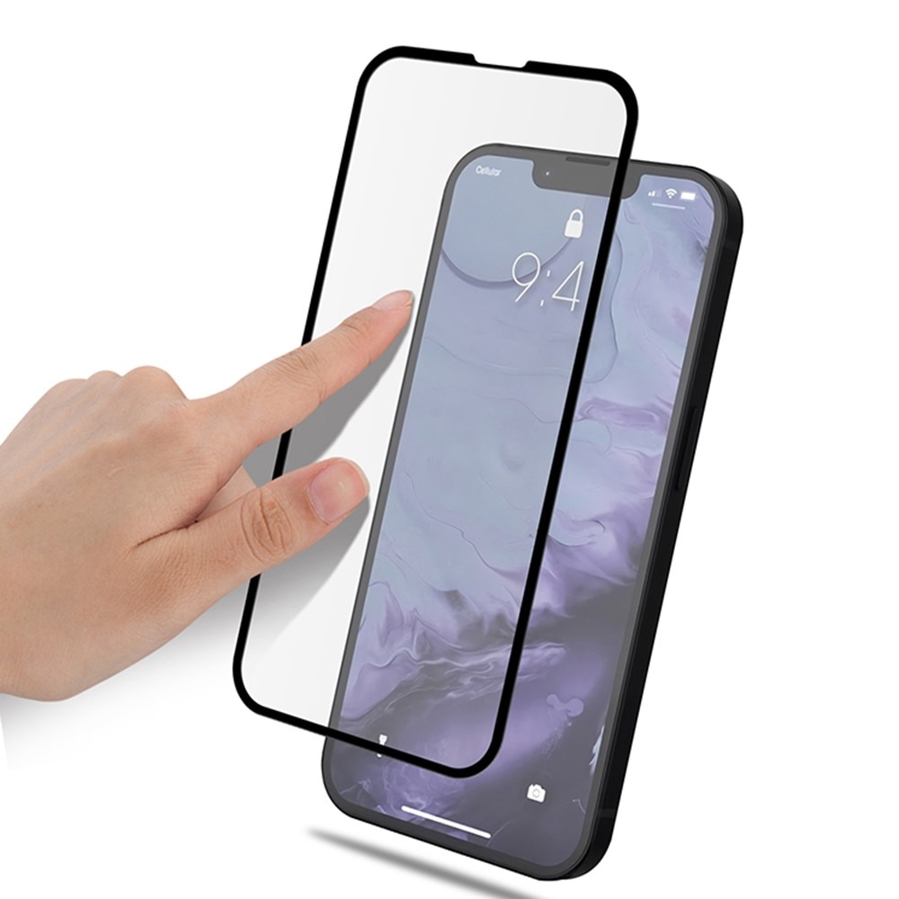 Heltäckande Härdat Glas iPhone 13 svart