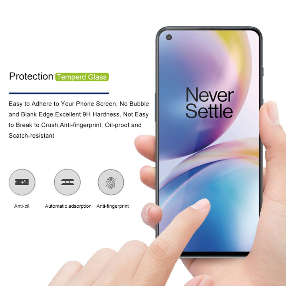 Heltäckande Härdat Glas OnePlus Nord 2 5G svart