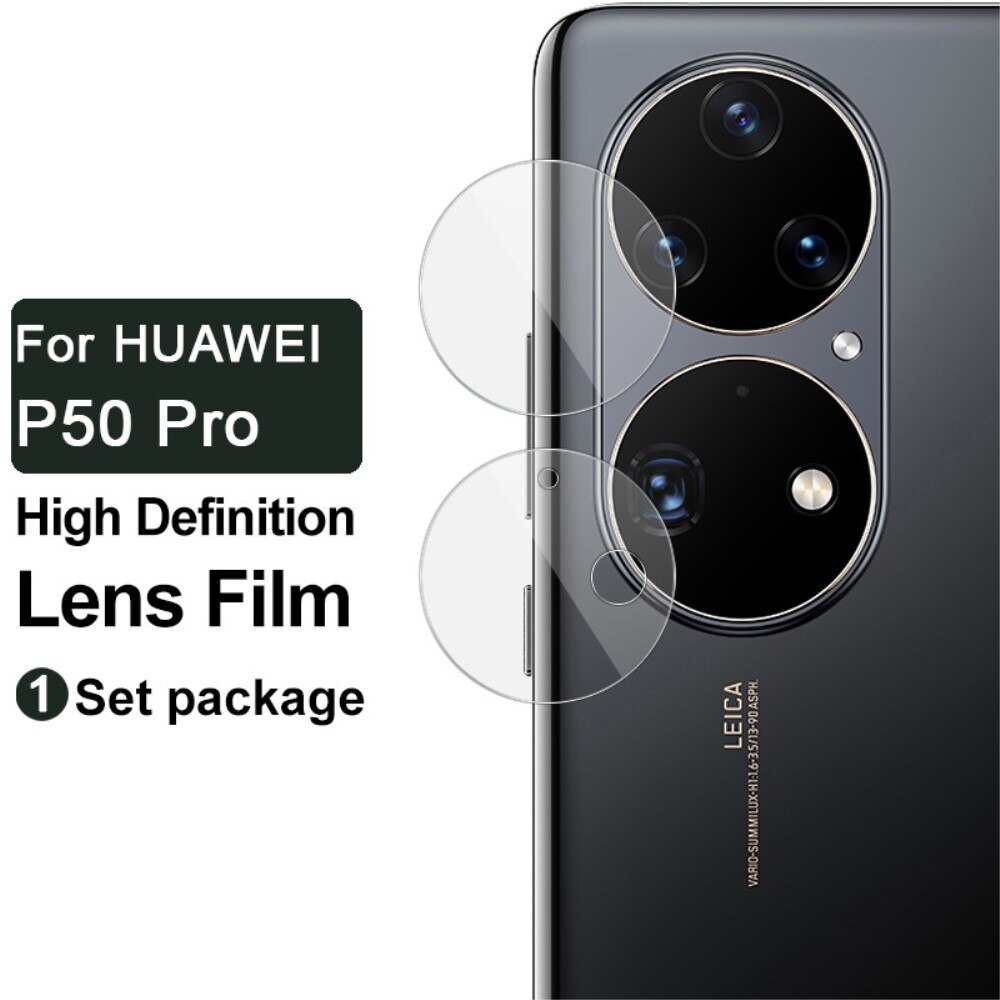 Härdat Glas 0.2mm Linsskydd Huawei P50 Pro Genomskinlig