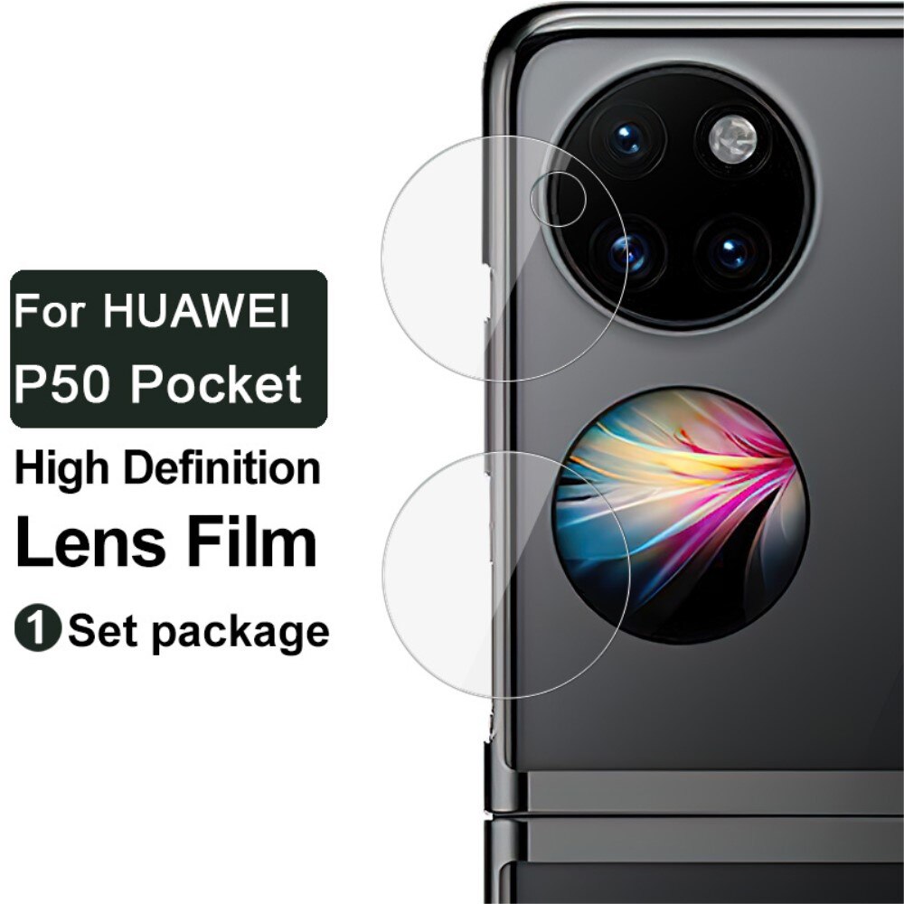 Härdat Glas 0.2mm Linsskydd Huawei Pocket S/P50 Pocket Genomskinlig