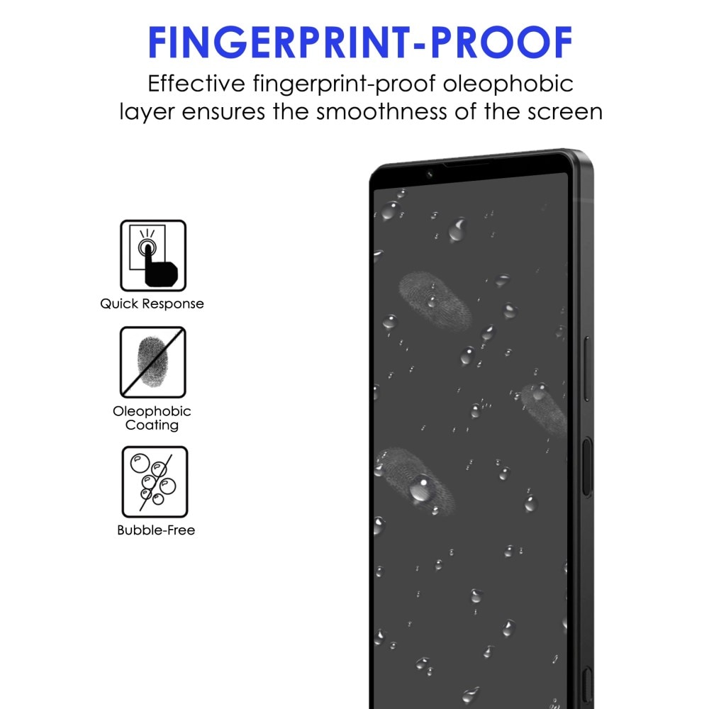 Heltäckande Härdat Glas Skärmskydd Sony Xperia 1 IV