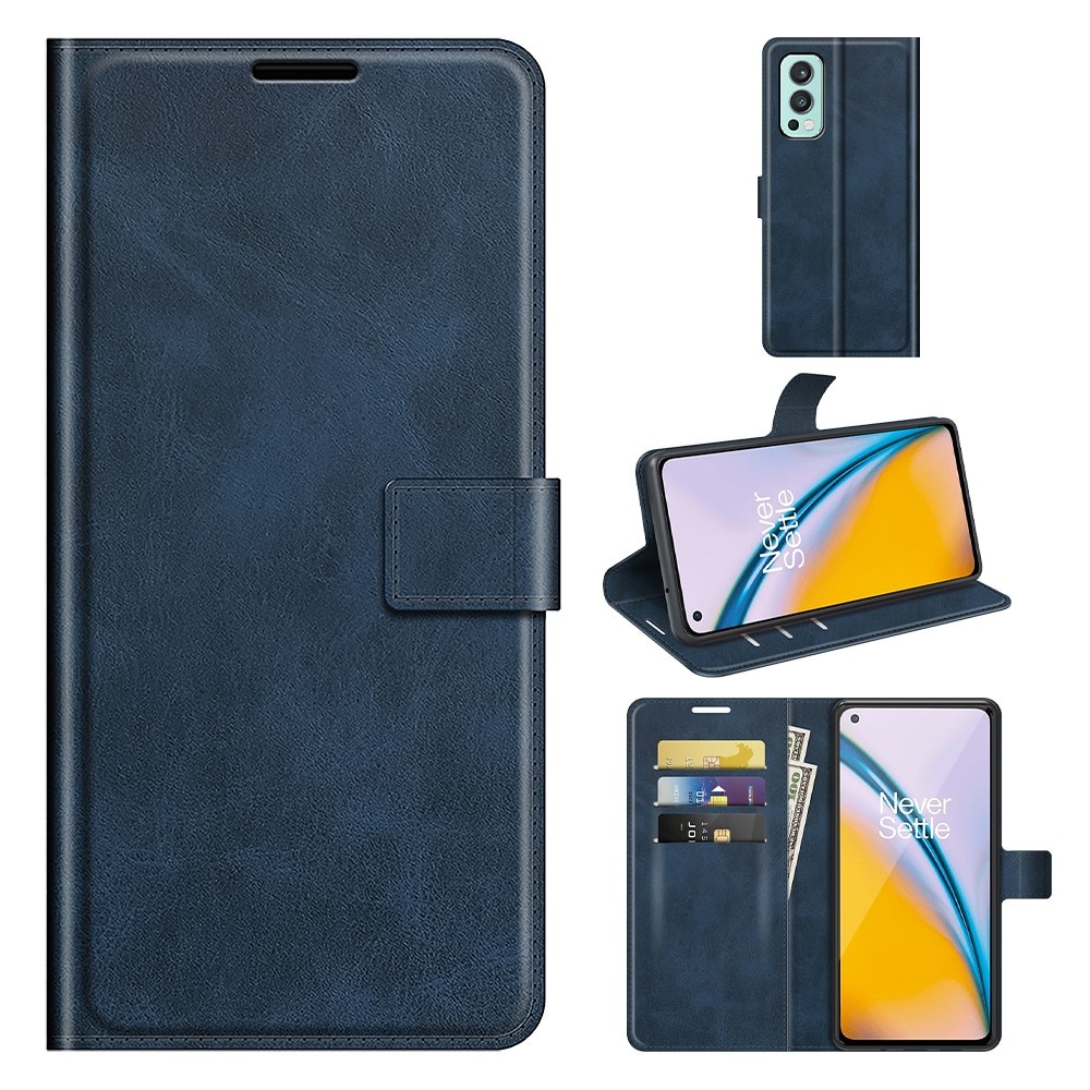 Leather Wallet OnePlus Nord 2 5G Blue