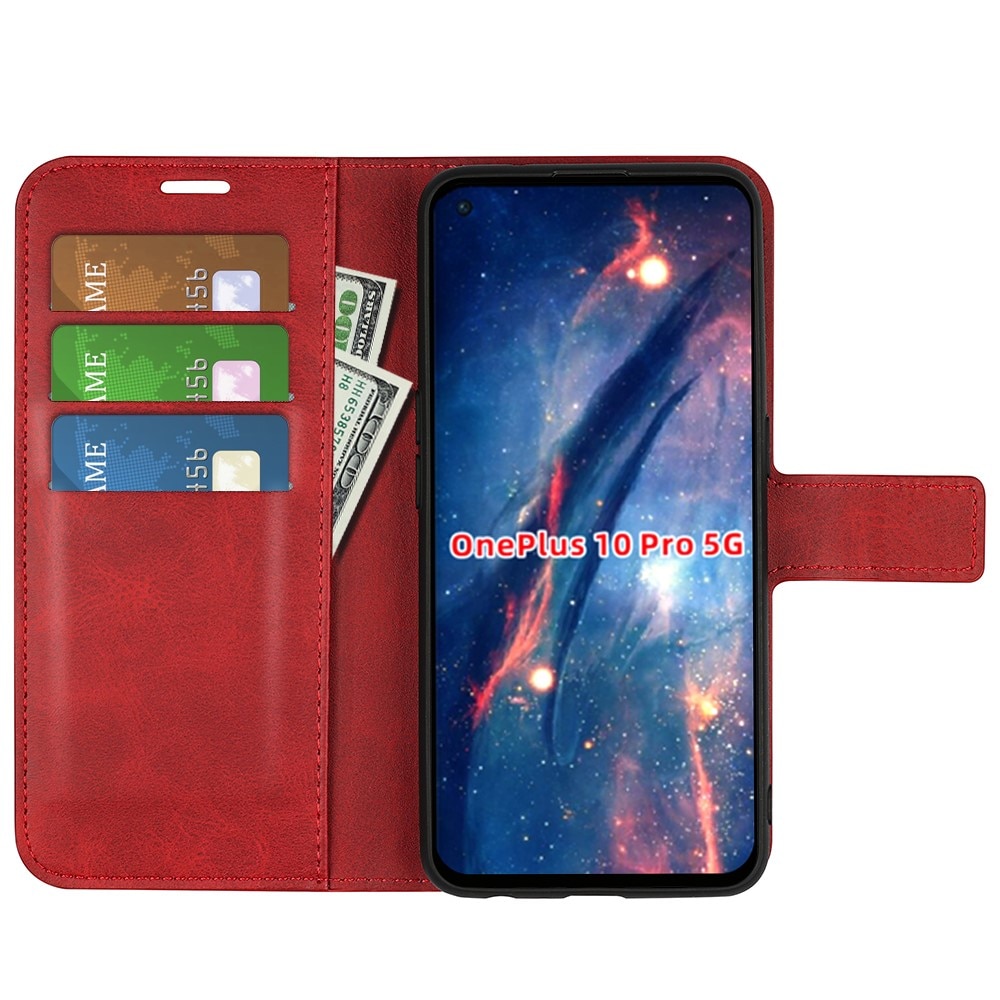 Leather Wallet OnePlus 10 Pro Red
