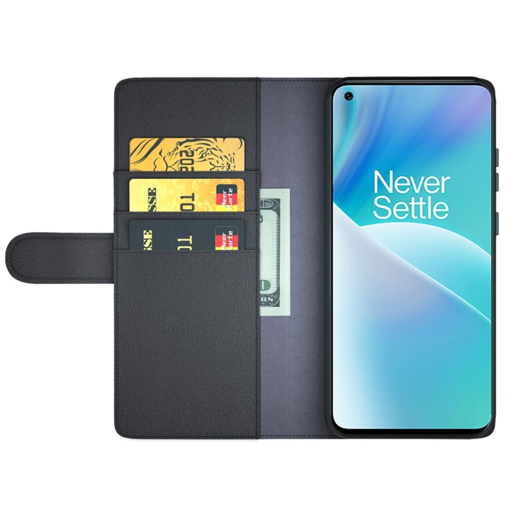 Äkta Läderfodral OnePlus Nord 2T 5G svart