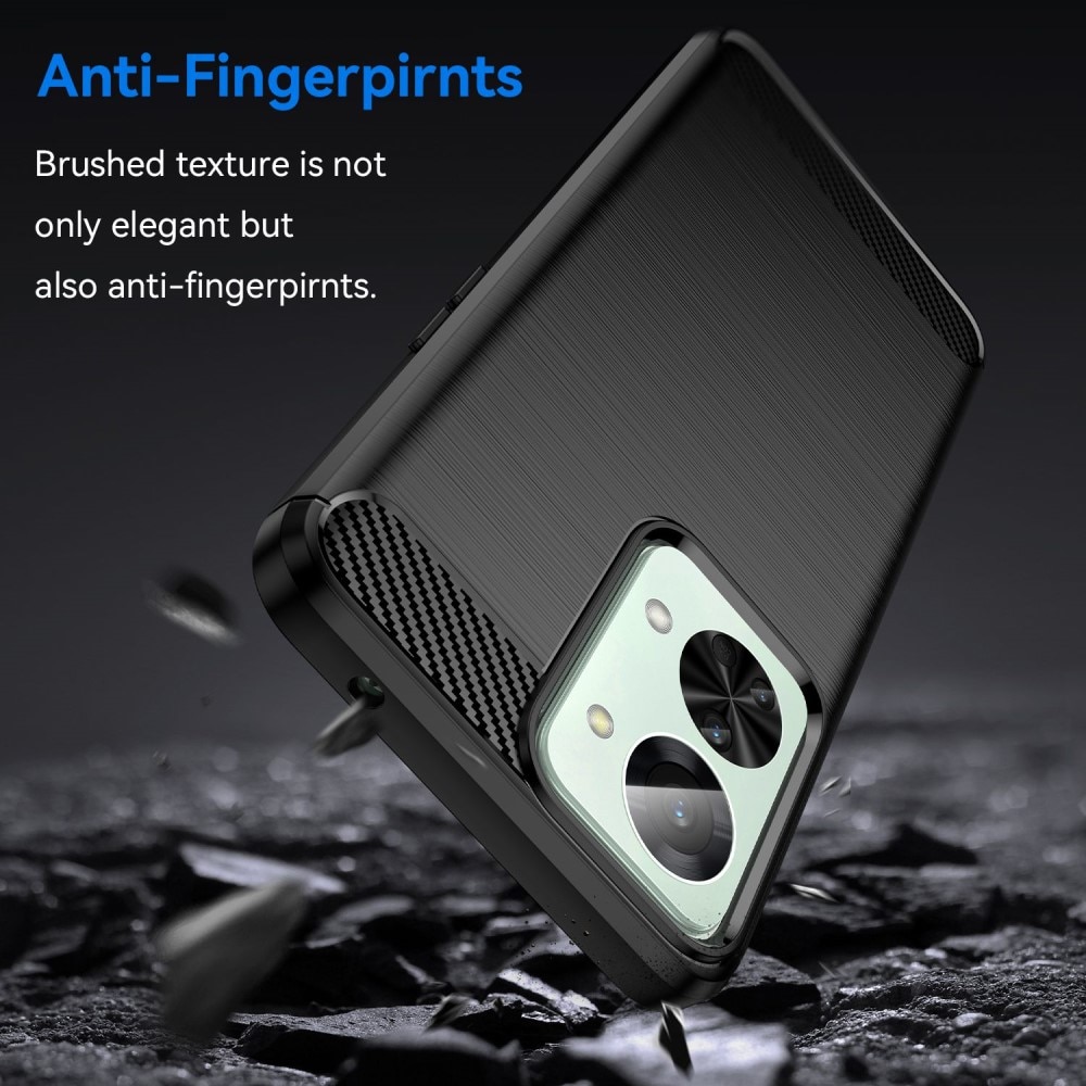  Oneplus Nord 2T 5G Skal TPU Brushed Svart