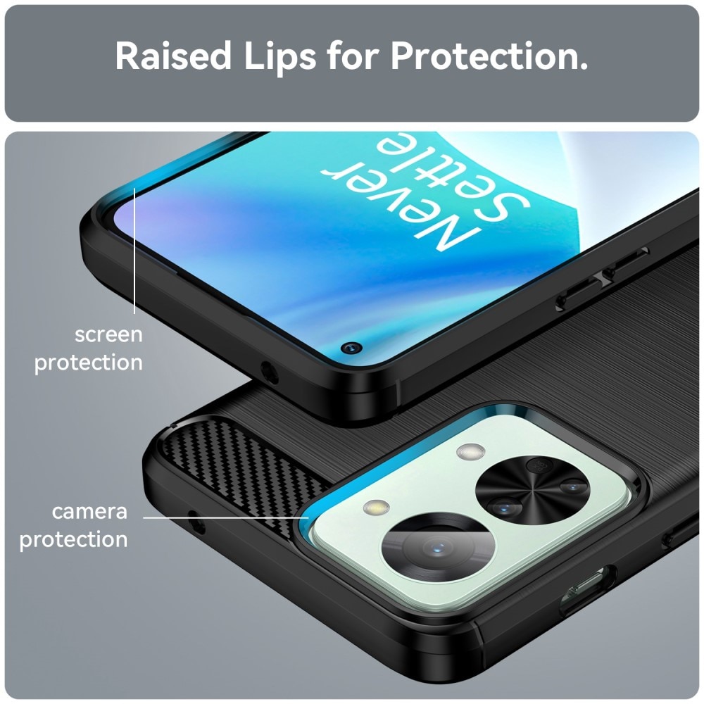  Oneplus Nord 2T 5G Skal TPU Brushed Svart