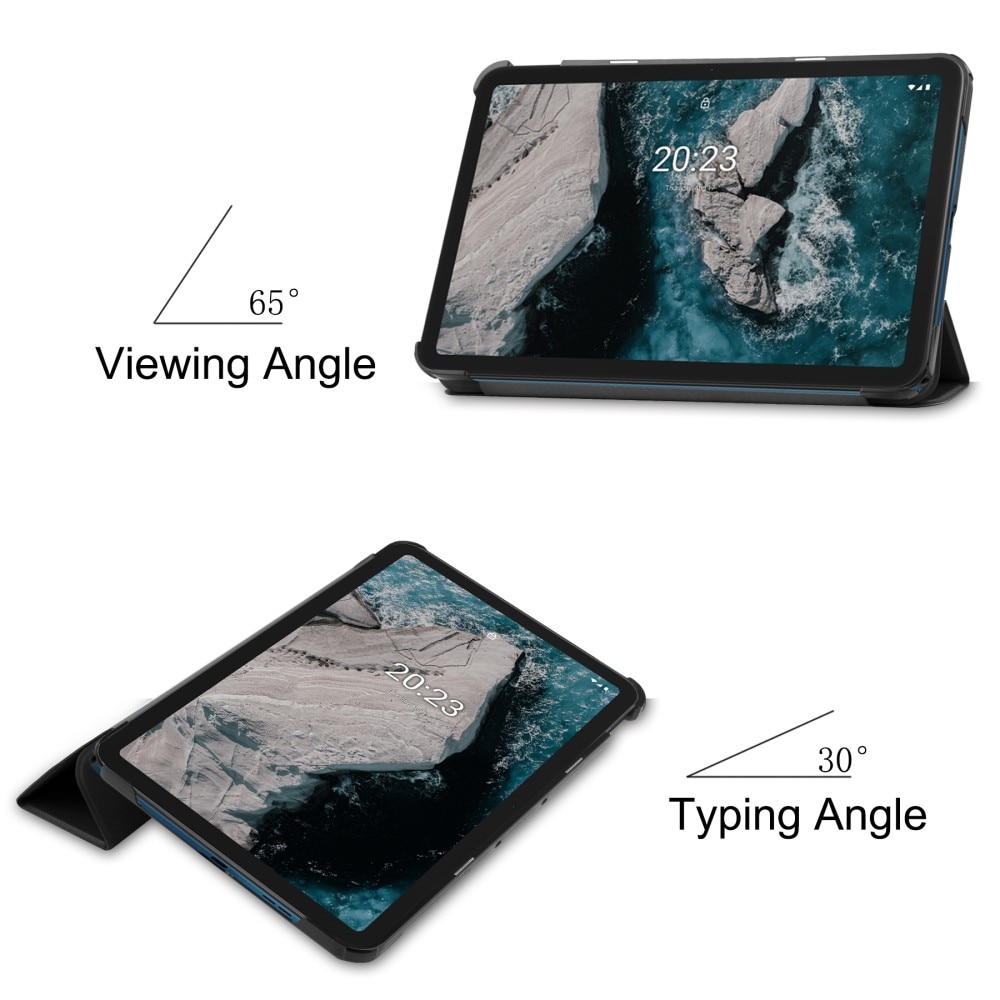 Fodral Tri-fold  Nokia T20 Svart