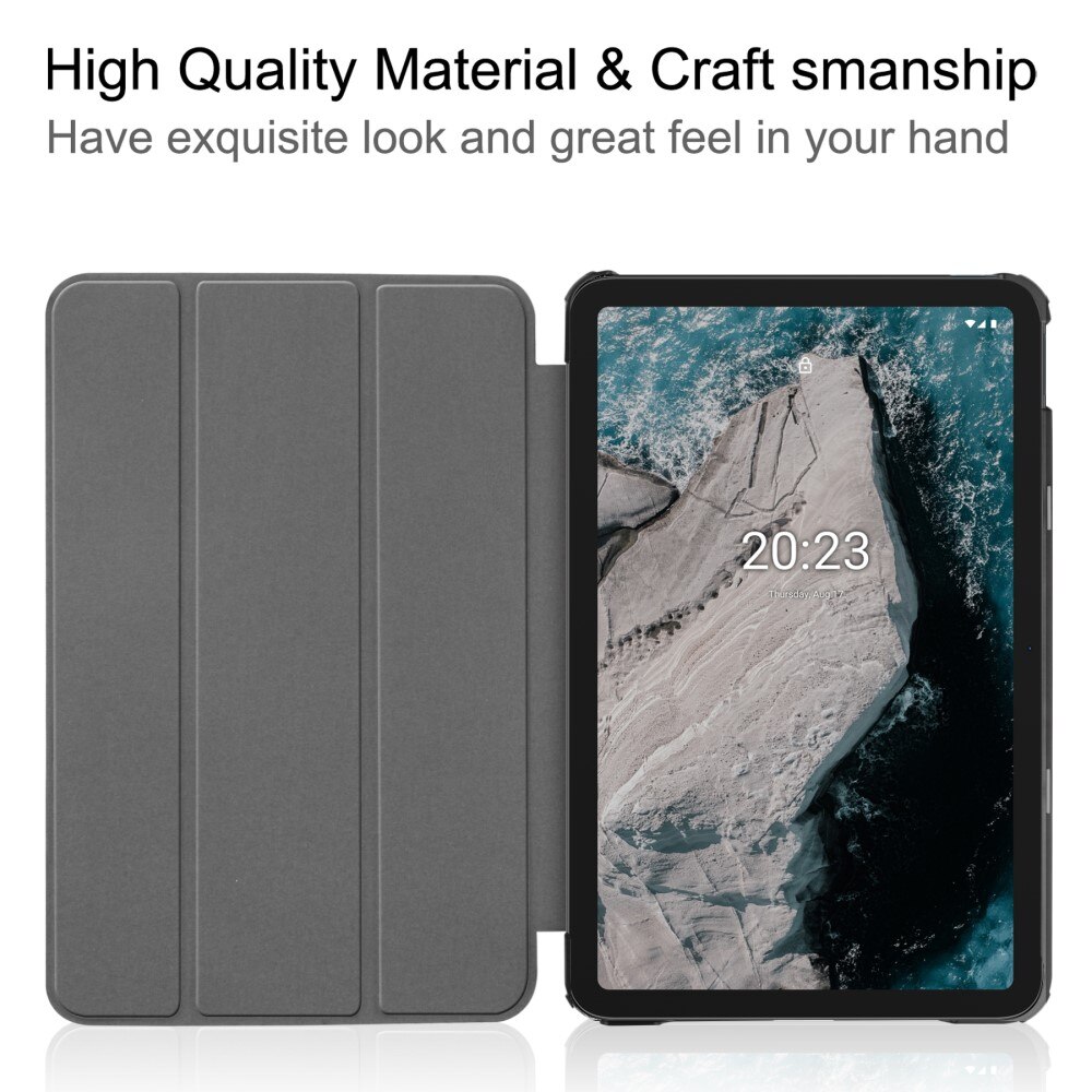 Fodral Tri-fold  Nokia T20 Svart
