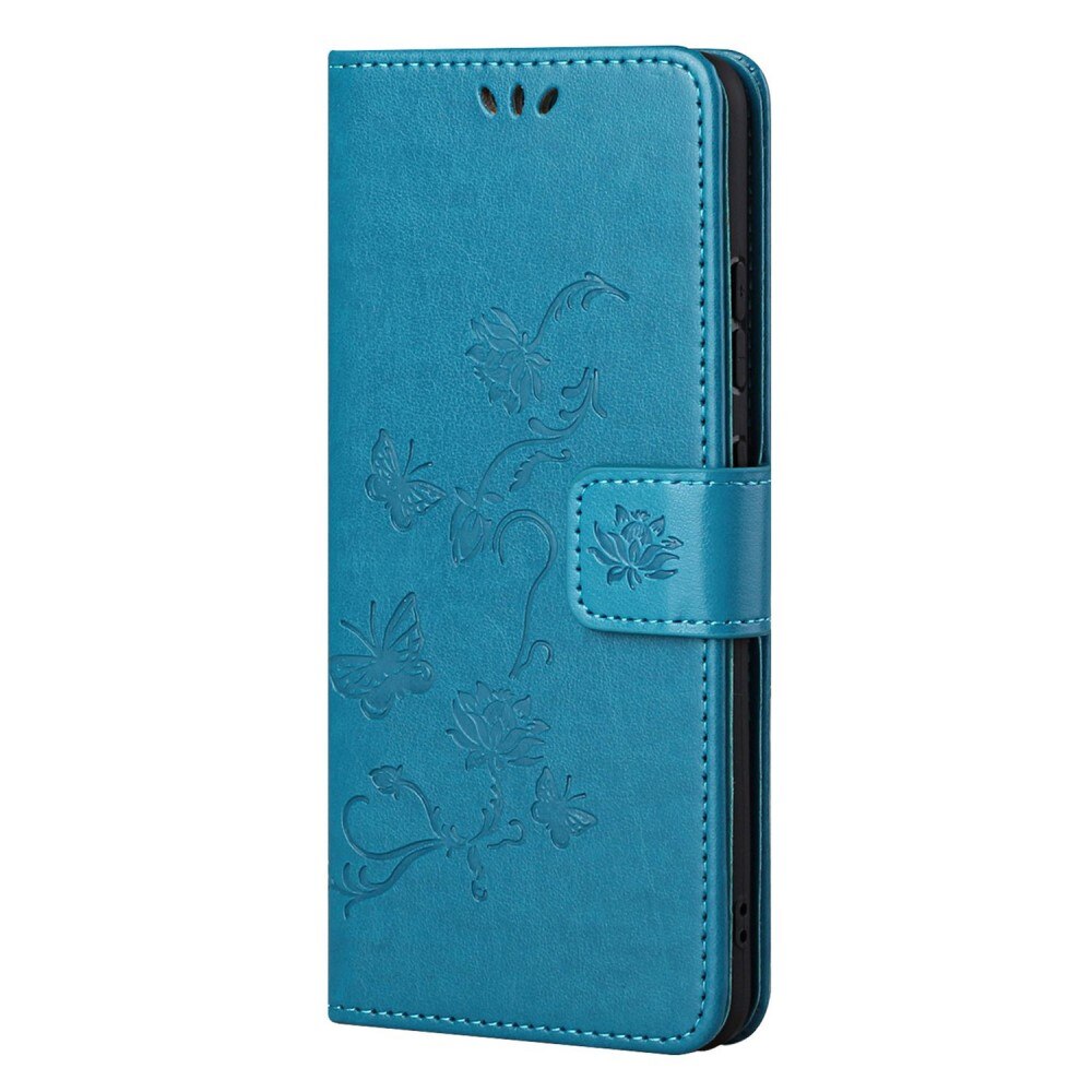 Läderfodral Fjärilar  Nokia G11/Nokia G21 Blå