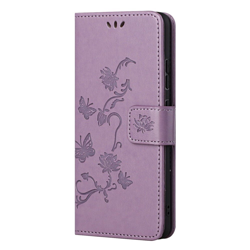 Läderfodral Fjärilar  Nokia G11/Nokia G21 Lila