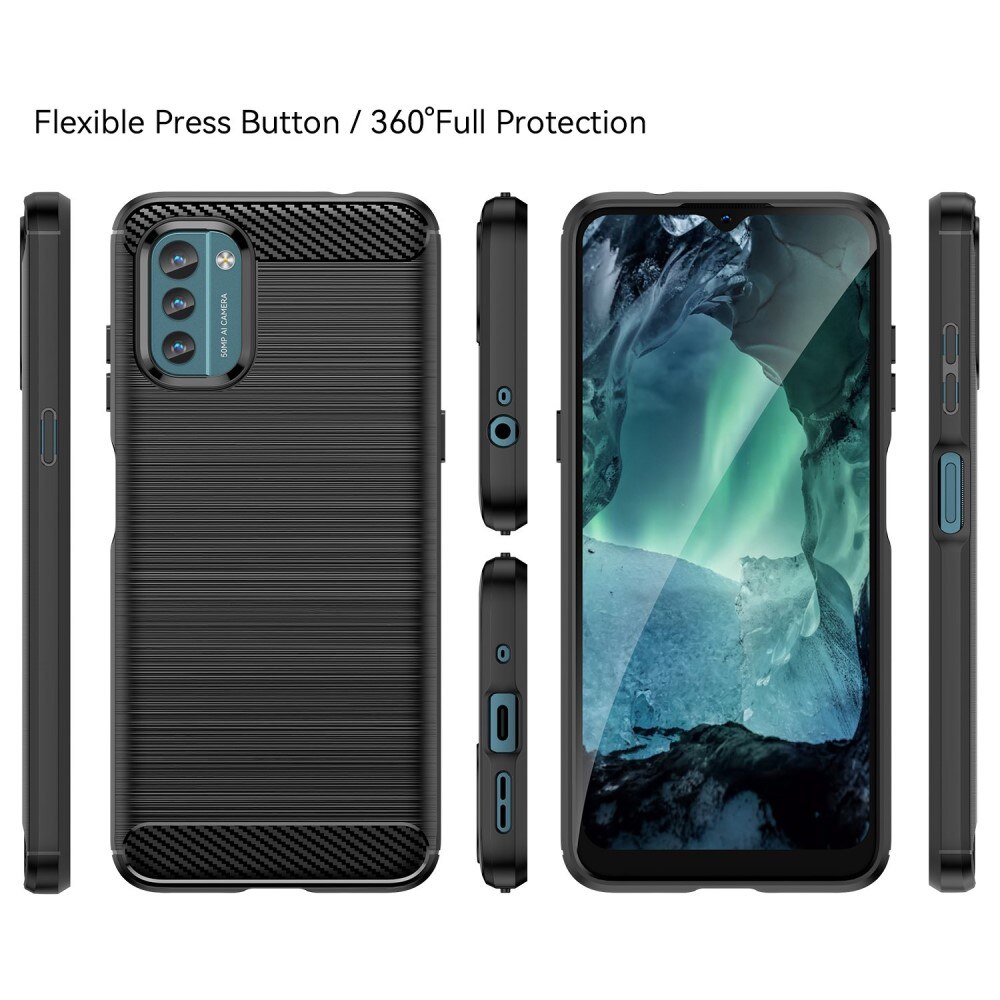 Nokia G11/Nokia G21 Skal TPU Brushed Svart