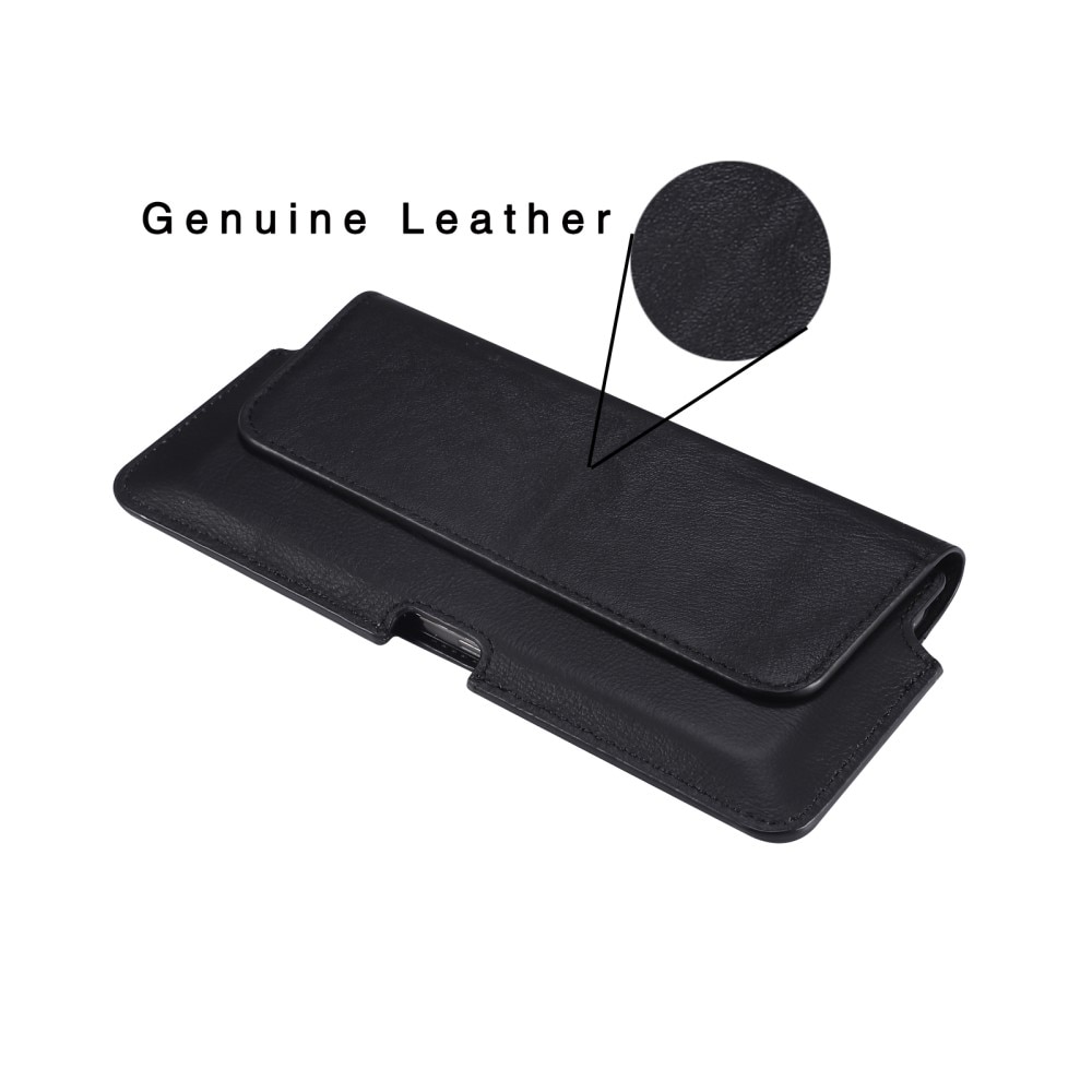 Bältesväska Läder iPhone SE (2020) svart