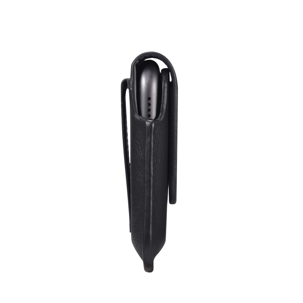 Bältesväska Läder iPhone SE (2022) svart
