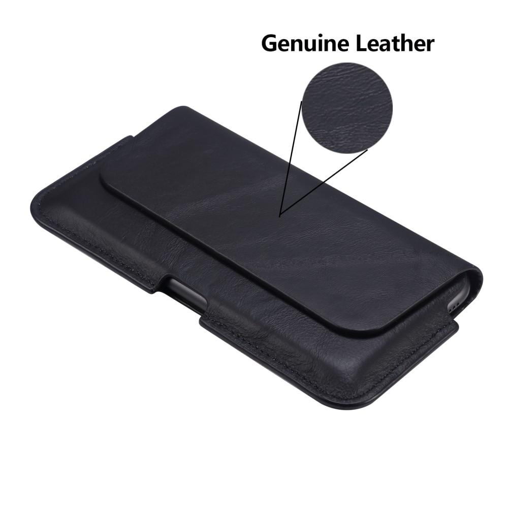 Bältesväska Läder iPhone 11 Pro Max svart
