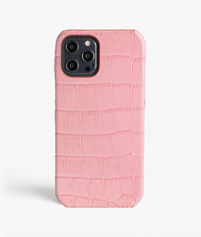 Skal iPhone 12 Pro Max Croco Rosa