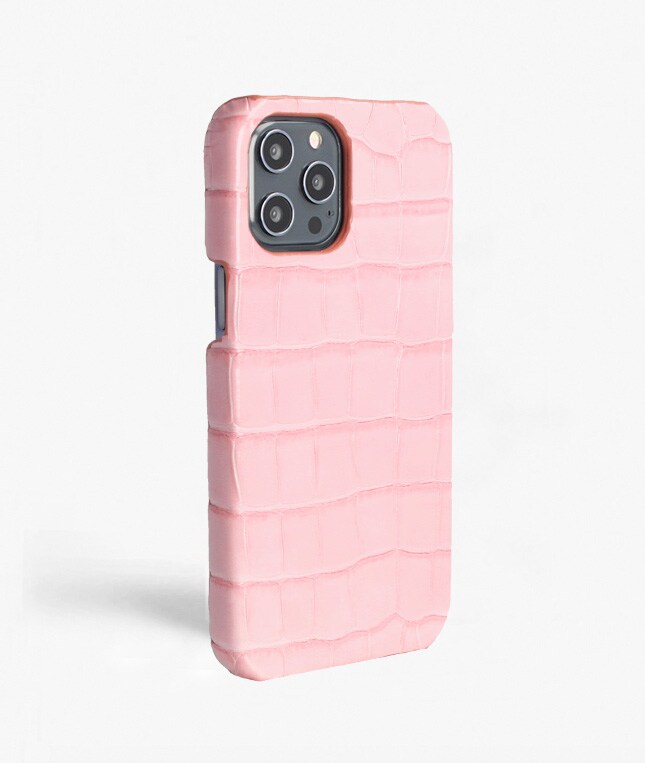 Skal iPhone 12 Pro Max Croco Rosa