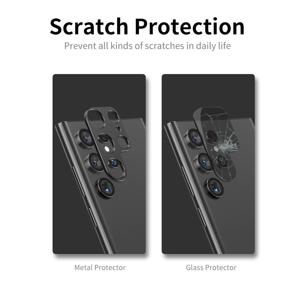 Kameraskydd Aluminium Samsung Galaxy S22 Ultra svart