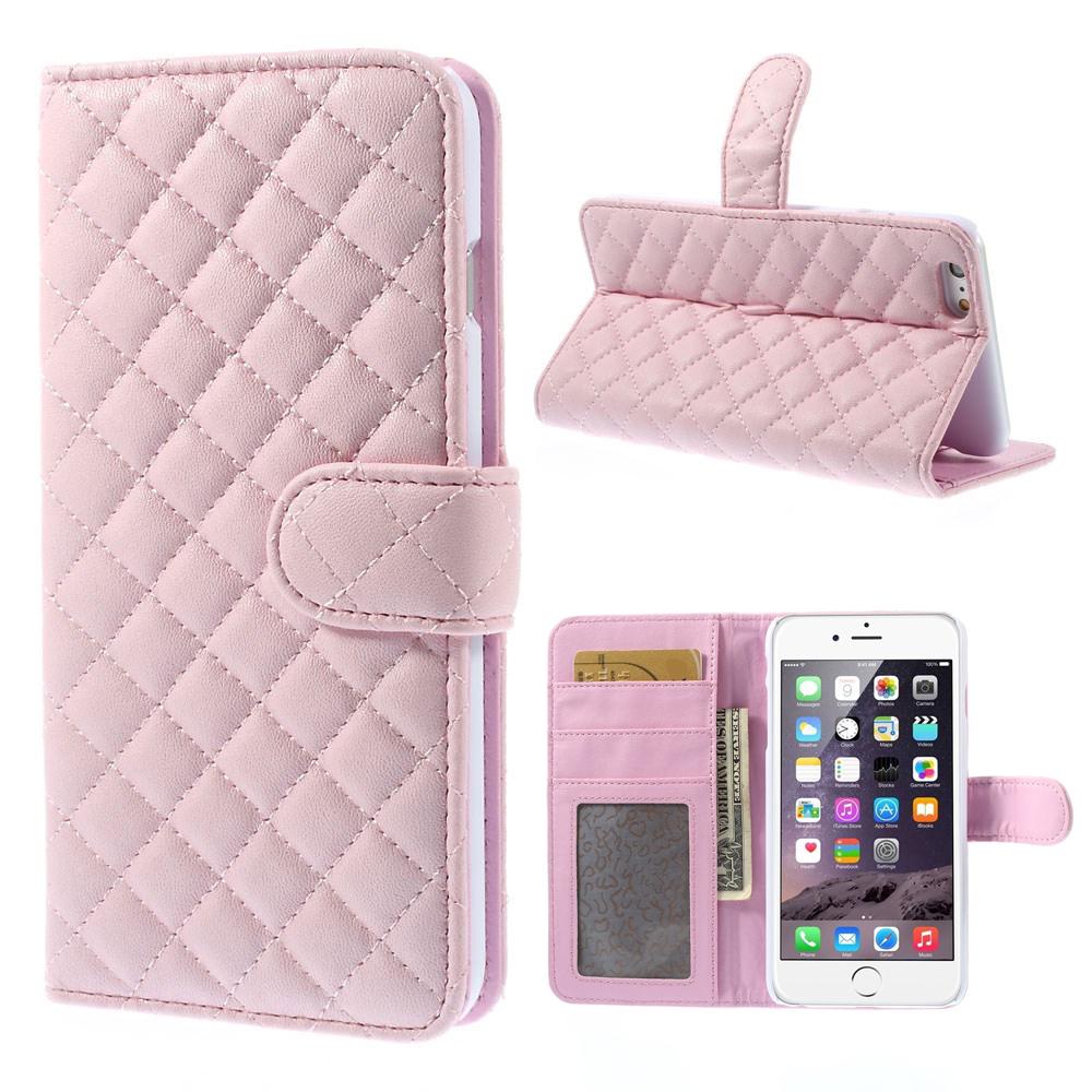 Plånboksfodral iPhone 6 Plus/6S Plus Quilted rosa