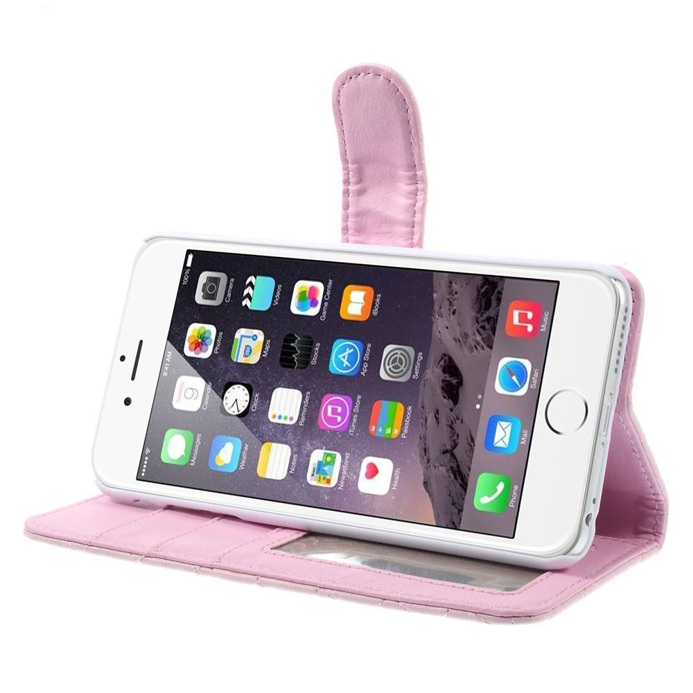 Plånboksfodral iPhone 6 Plus/6S Plus Quilted rosa