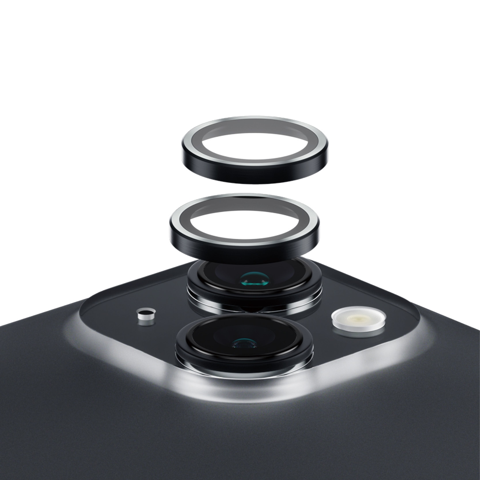 iPhone 15 Plus Hoops Camera Lens Protector, Black