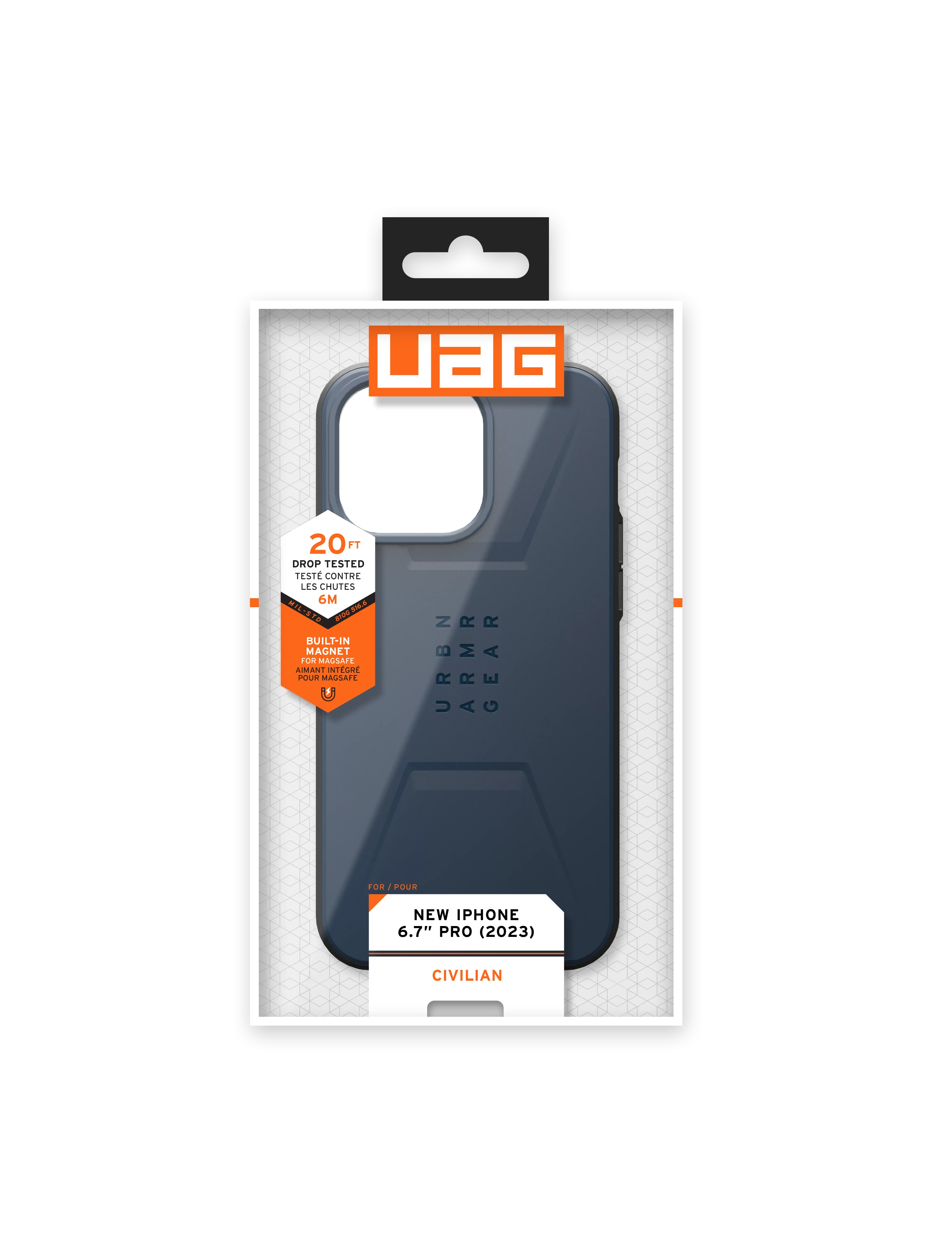Urban Armor Gear Uag - Civilian Magsafe Case For Apple Iphone 15 Pro Max -  Mallard 114295115555