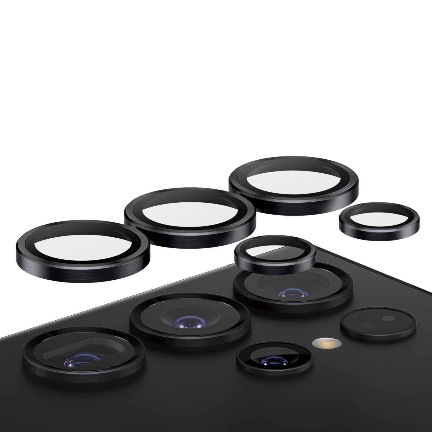 Samsung Galaxy S24 Ultra Hoops Camera Lens Protector Black