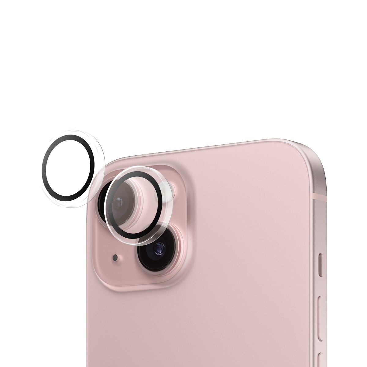 iPhone 15 Hoops Camera Lens Protector Genomskinlig