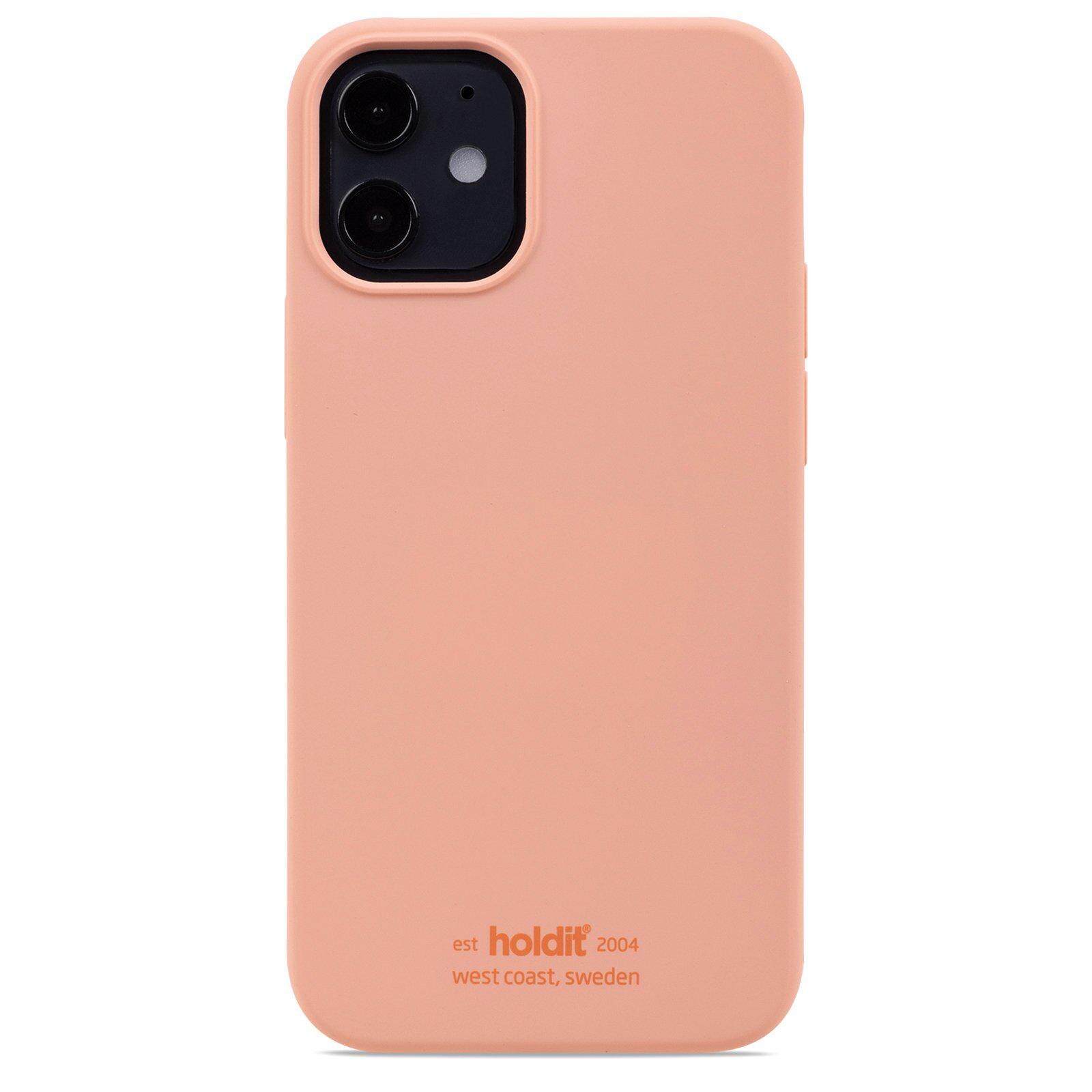 Silikonskal iPhone 12 Mini Pink Peach