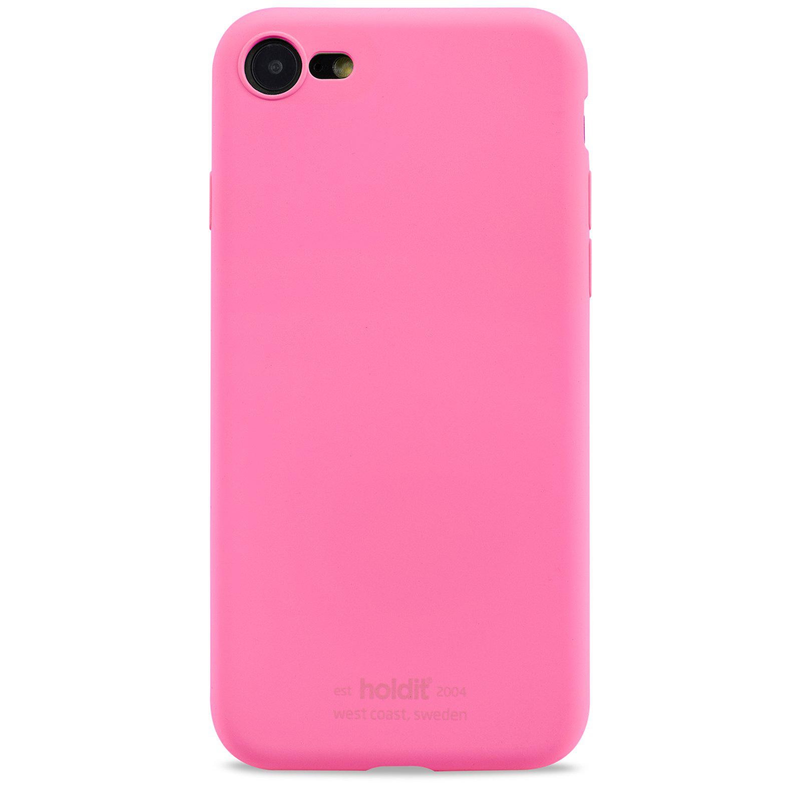 Silikonskal iPhone SE (2020) Bright Pink