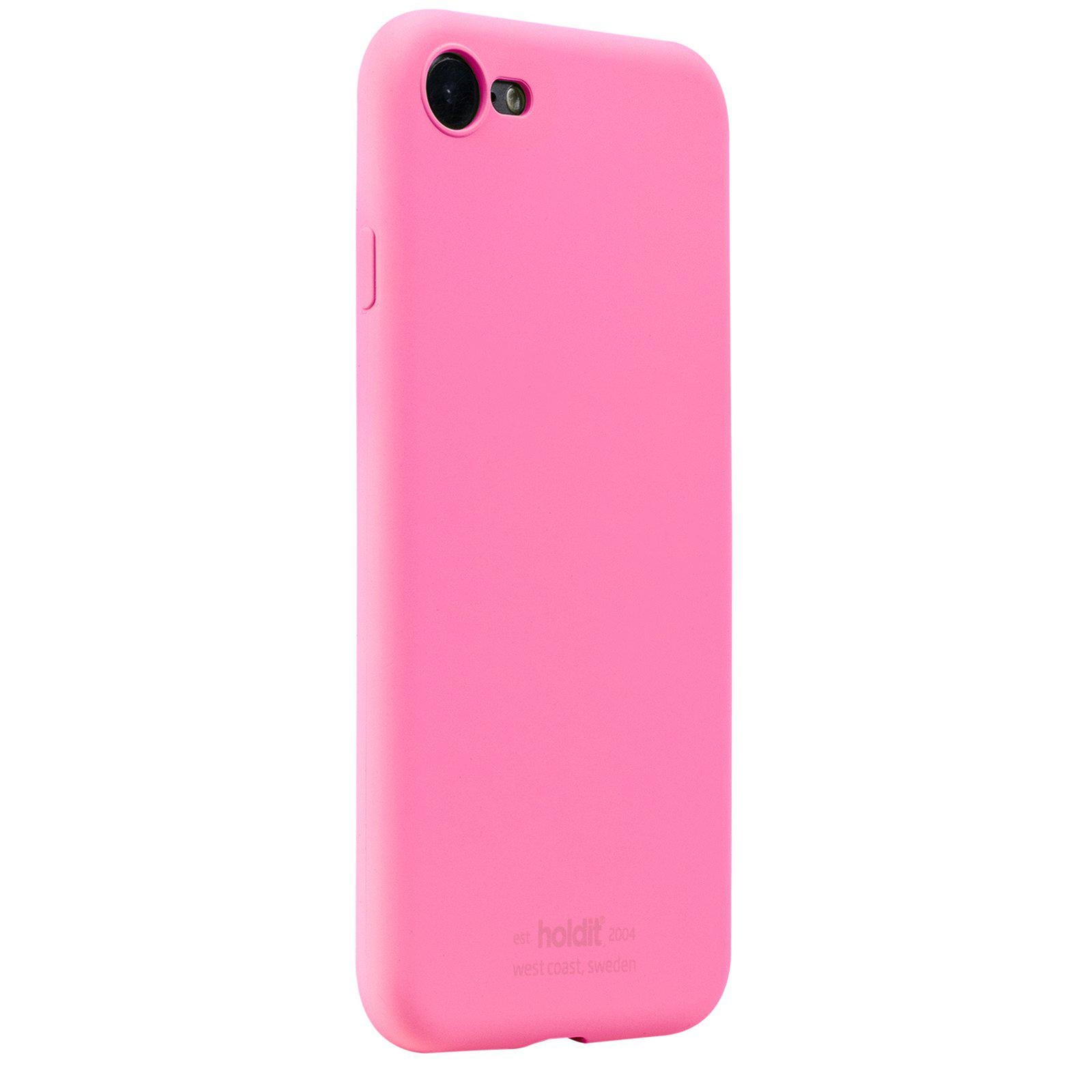Silikonskal iPhone SE (2022) Bright Pink