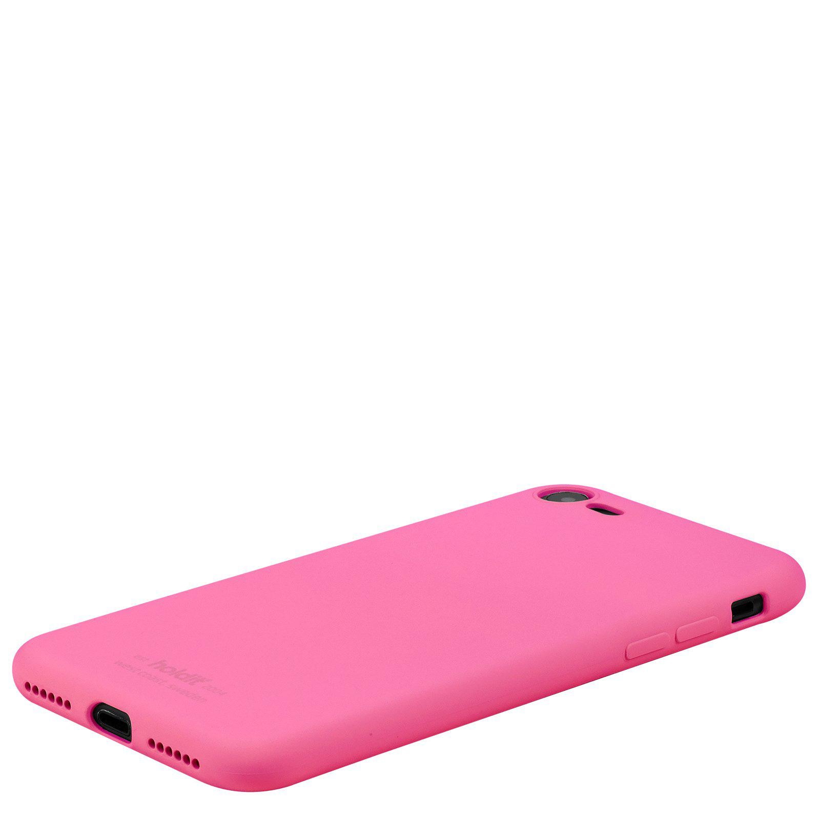 Silikonskal iPhone 7 Bright Pink