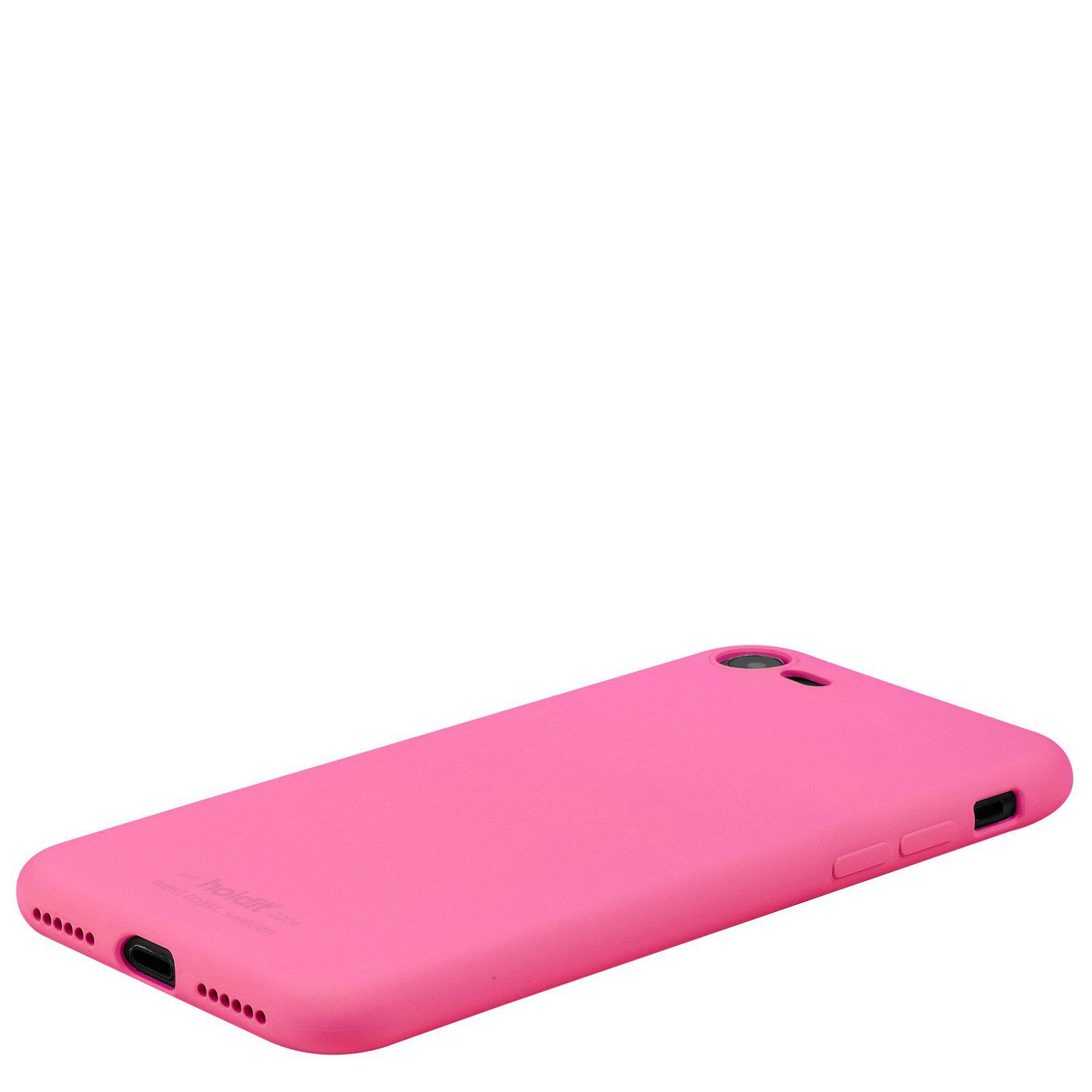 Silikonskal iPhone SE (2022) Bright Pink