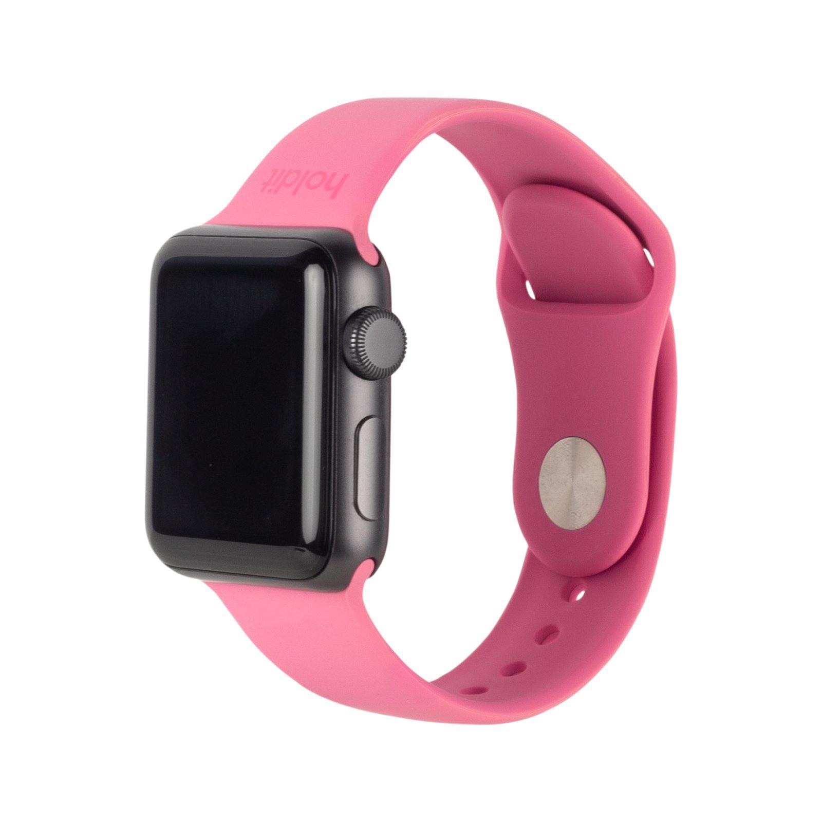 Silikonband Apple Watch SE 44mm Bright Pink