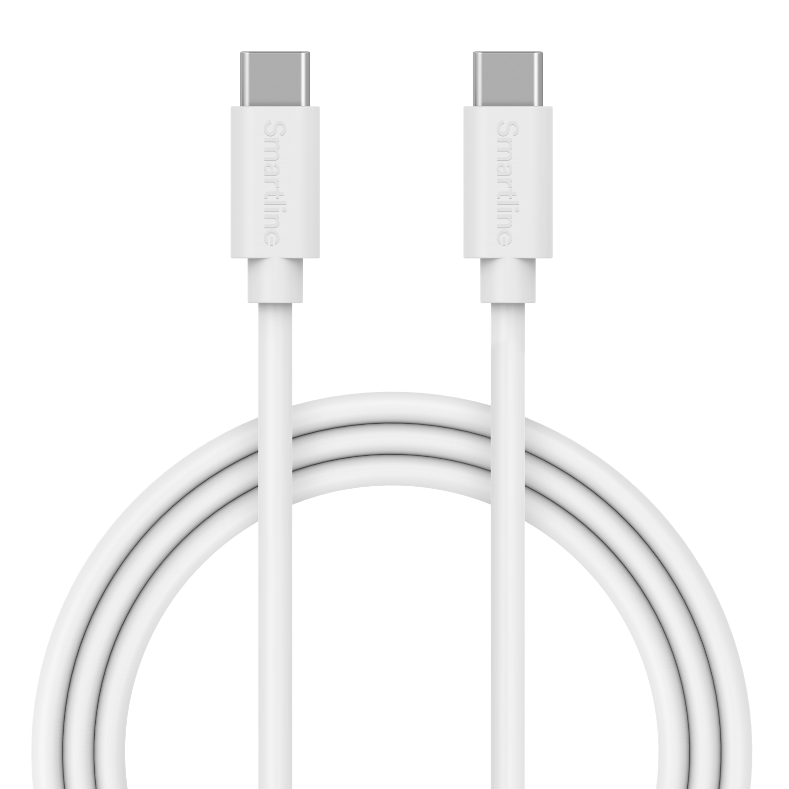 USB-kabel USB-C - USB-C 3m Vit