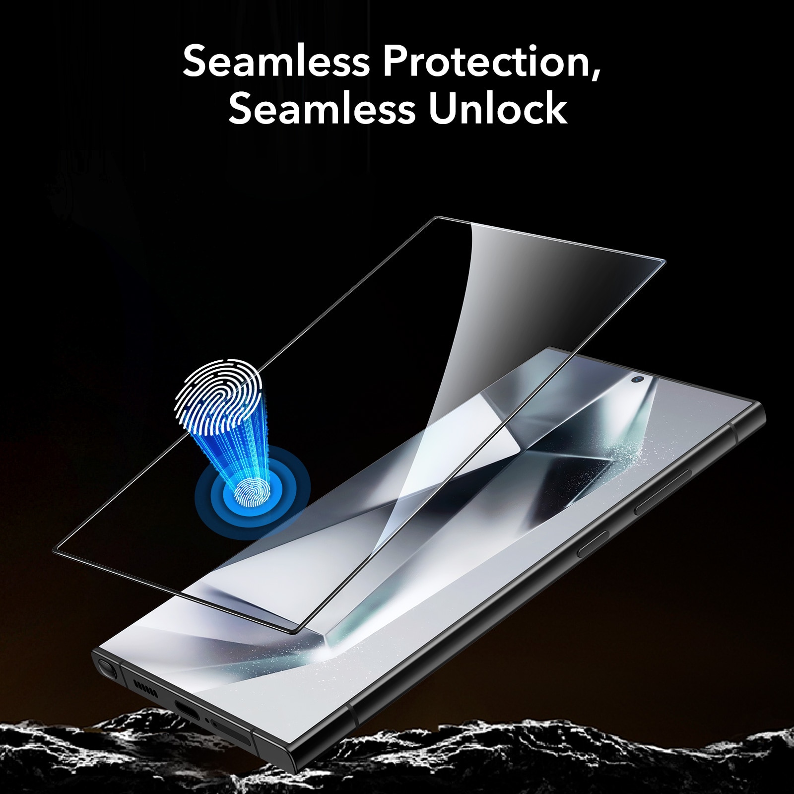 Tempered-Glass Screen Protector Samsung Galaxy S24 Ultra
