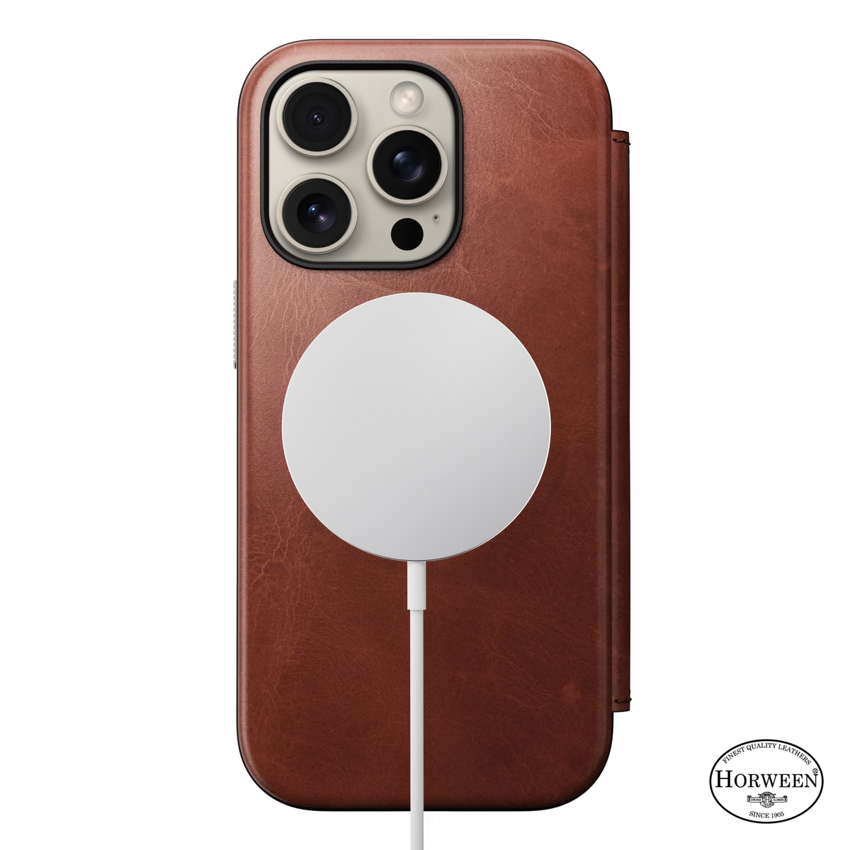 iPhone 16 Pro Modern Horween Leather Folio MagSafe Olde Dublin