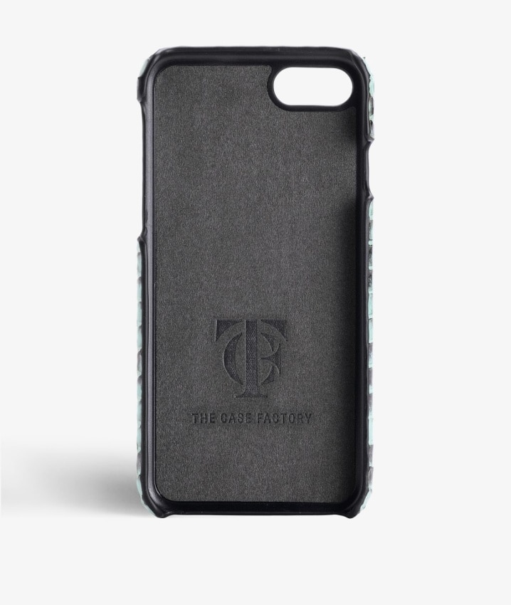 Skal iPhone 8 Real Water Snake Aqua