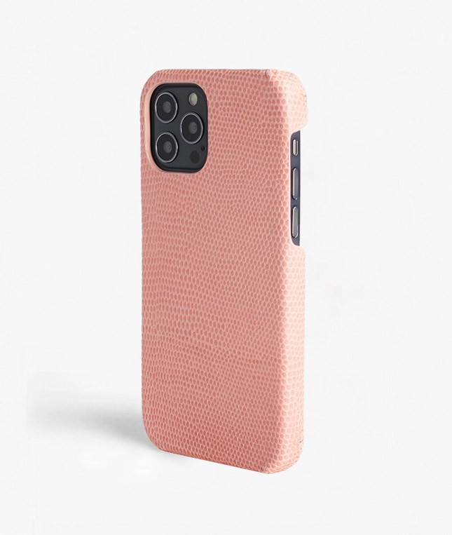 Skal iPhone 12/iPhone 12 Pro Lizard Rosa Antico