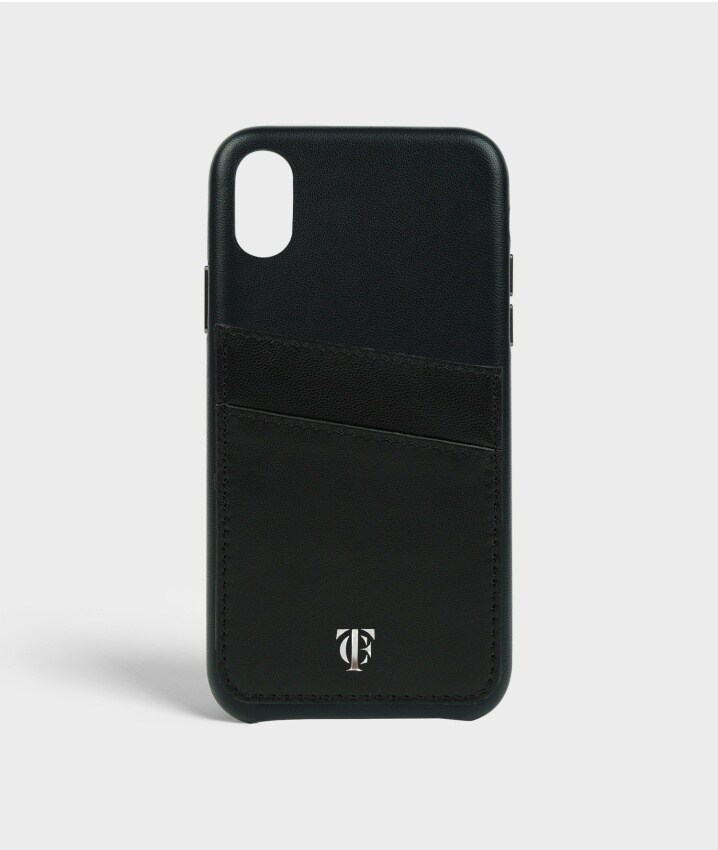 S.C Självhäftande Korthållare Nappa Black