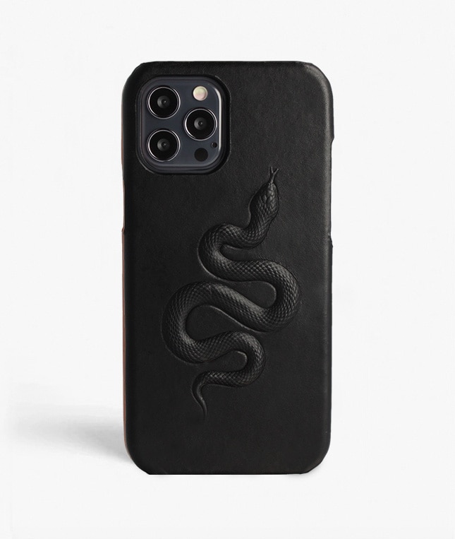 Skal iPhone 12/iPhone 12 Pro Snake Svart